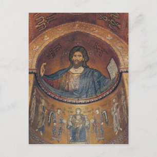 Christ Pantocrator und die Madonna Postkarte