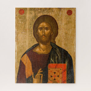 Christ Pantocrator vom byzantinischen Symbol Puzzle