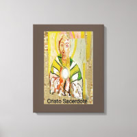 Christ Priest gestreifte Canvas Print