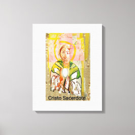Christ Priest gestreifte Canvas Print Leinwanddruck