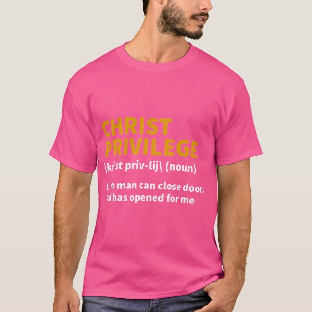 Christ Privilege Definition - Jesus Christlich Fai T-Shirt (Vorderseite)