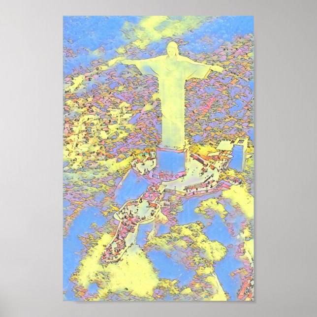 Christ Redeemer Art Poster (Vorne)