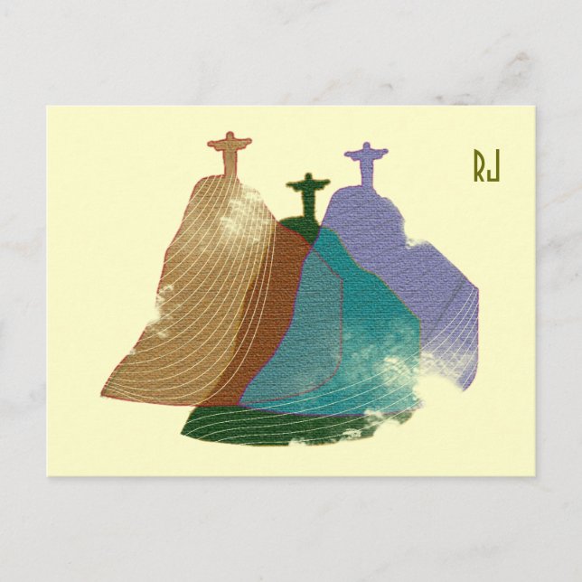 Christ Retemer digitale Illustration Postkarte (Vorderseite)