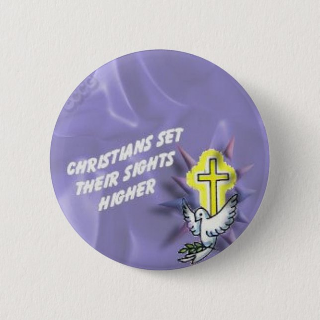 Christ-Set dort visiert höheren Knopf an Button (Vorderseite)