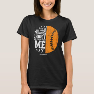 Christ stärkt mich in der religiösen Christlichen  T-Shirt