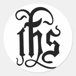 Christ Symbol Runder Aufkleber