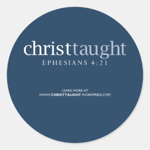 Christ-Taught-Sticker Runder Aufkleber