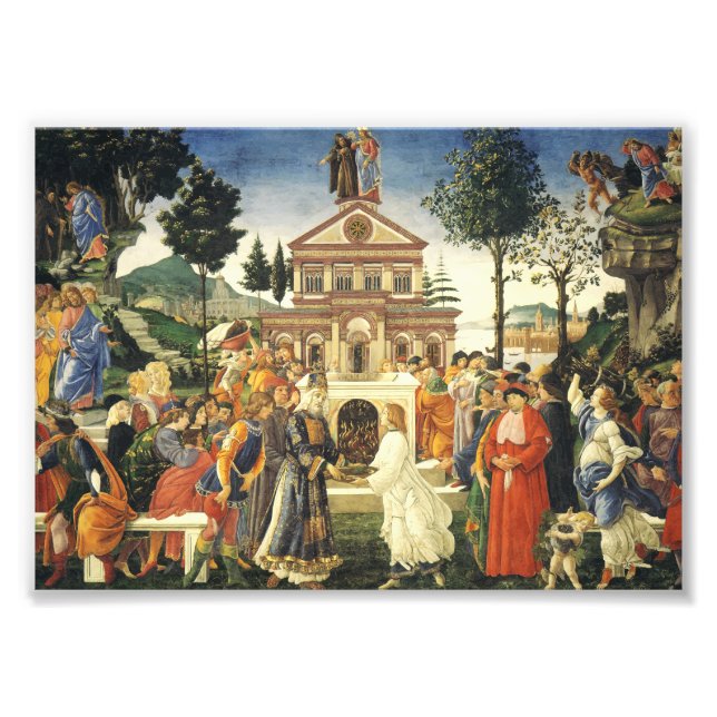 Christ-Tempel von Sandro Botticelli Fotodruck (Vorne)