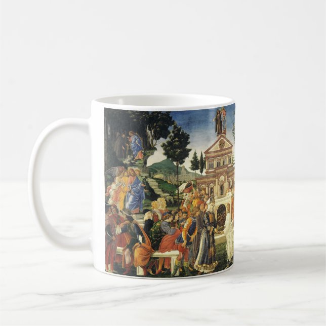 Christ-Tempel von Sandro Botticelli Kaffeetasse (Links)