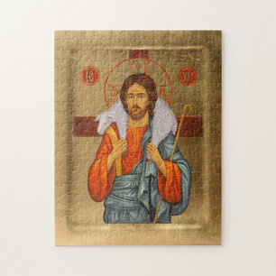Christ the Good Shepherd Orthodox Christlich Icon Puzzle