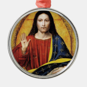 CHRIST THE KING ORNAMENT AUS METALL