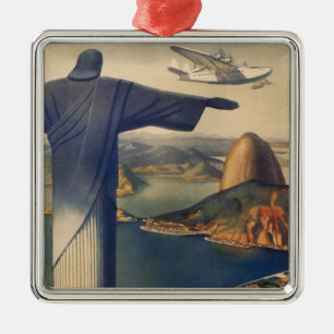 Christ the Redeemer Statue, Rio De Janeiro, Brasil Ornament Aus Metall