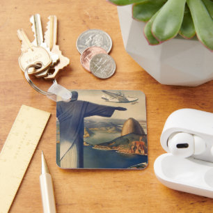 Christ the Redeemer Statue, Rio De Janeiro, Brasil Schlüsselanhänger