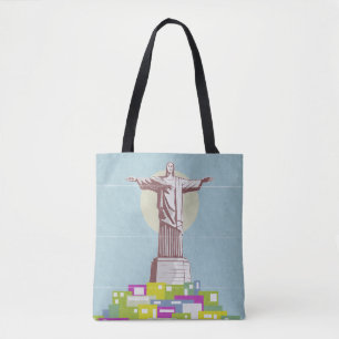 Christ the Redeemer Travel Poster Favela