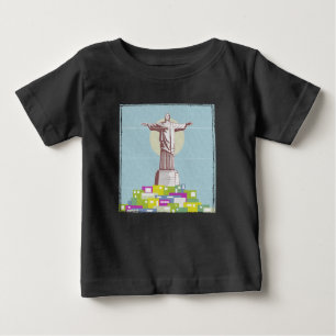 Christ the Redeemer Travel Poster Favela Baby T-shirt