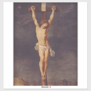 Christ tot auf dem Kreuz von Peter Paul Rubens Aufkleber