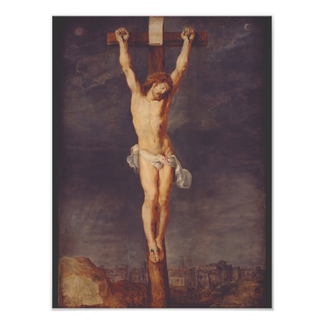 Christ tot auf dem Kreuz von Peter Paul Rubens Fotodruck (Vorne)