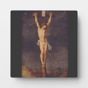 Christ tot auf dem Kreuz von Peter Paul Rubens Fotoplatte