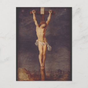 Christ tot auf dem Kreuz von Peter Paul Rubens Postkarte