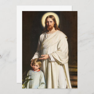 Christ und das junge Kind von Carl Heinrich Bloch Einladung