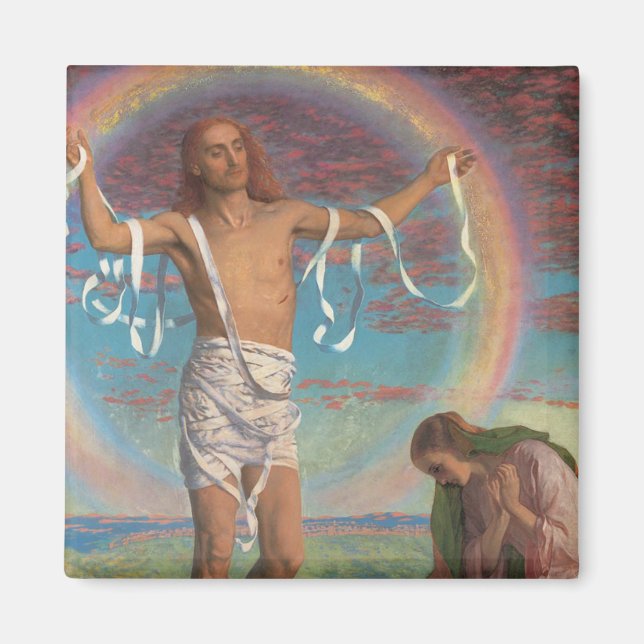 Christ und die beiden Marys von William Holman Hun Magnet (Vorne)
