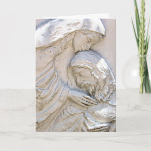 Christ und Maria der religiösen Osterkarte Feiertagskarte