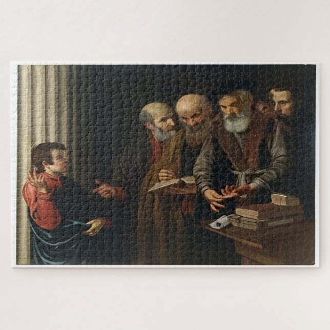 Christ unter den Ärzten - Caravaggio Puzzle (Horizontal)