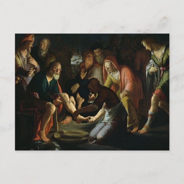 Christ Washing the Jünger' Feet, 1623 Postkarte (Vorderseite)