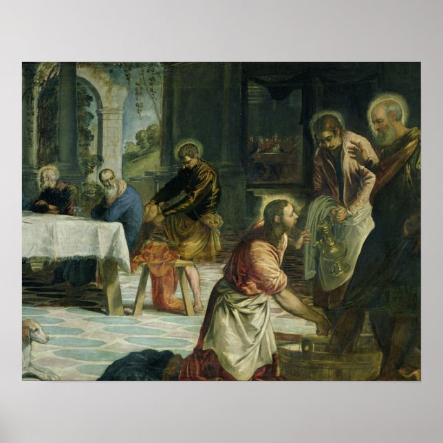 Christ Washing the Jünger' Feet, c.1547 Poster (Vorne)