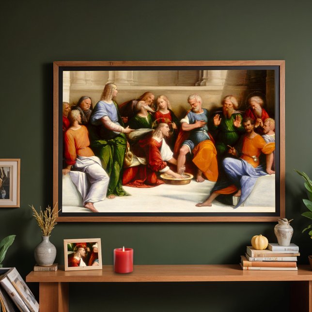 Christ Washing the Jüngerfühl, Garofalo Poster (Von Creator hochgeladen)