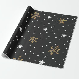 Christamas Snowflakes Matte Wrapping Geschenkpapier