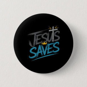 Christan Jesus Rette Premium Button