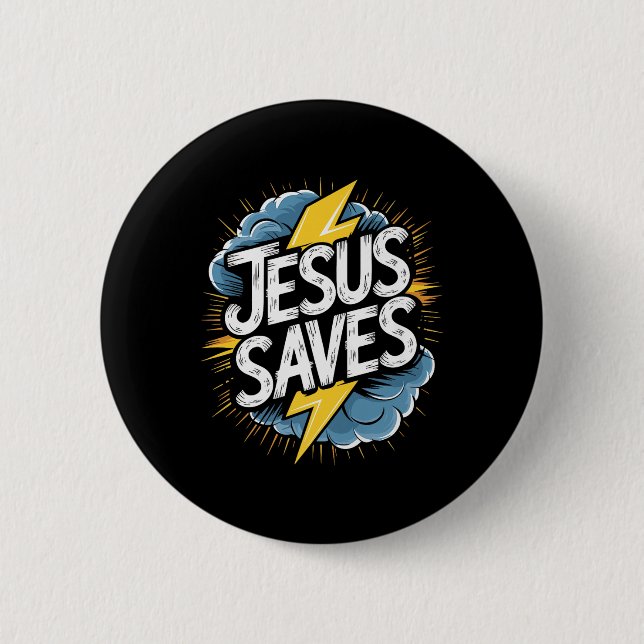 Christan Jesus Rette Premium Button (Vorderseite)