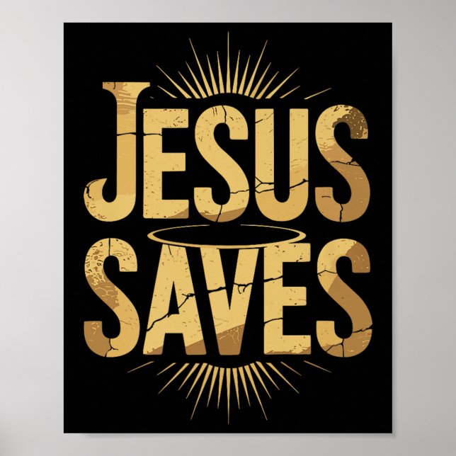 Christan Jesus Rette Premium Poster (Vorne)
