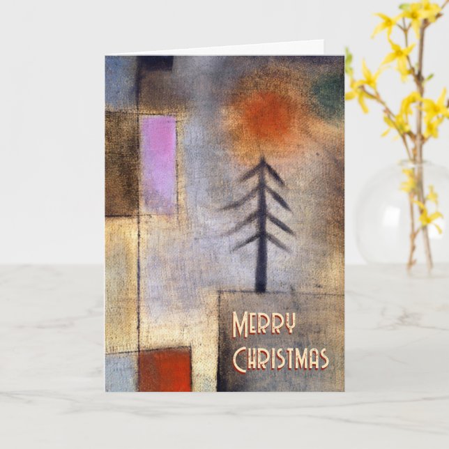 Christbaum - Kleines Tannenbild - Paul Klee - Karte (Gelbe Blume)