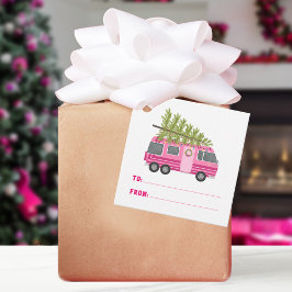 Christbaum Pink RV Camper von Geschenkanhänger