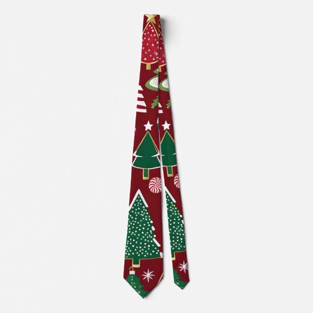 Christbaum Süßigkeiten Ornamente Krawatte (Vorderseite)