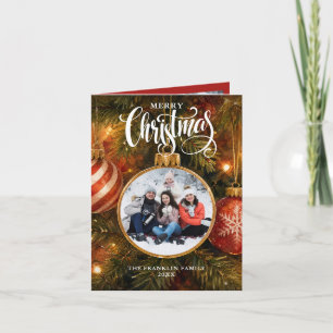 Christbaumkugeln Elegant 2 Foto Feiertagskarte