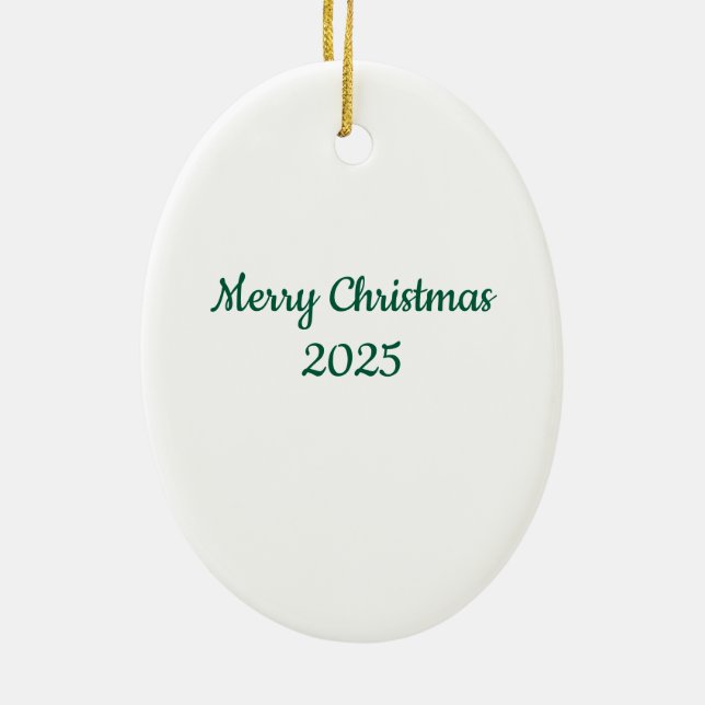 Christbaumschmuck Keramik Ornament (Hinten)