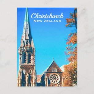 Christchurch Cathedral Neuseeland Reise Postkarte