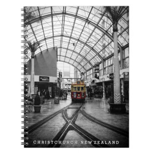 Christchurch City Tour Train New Zealand Notebook Notizblock