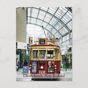 Christchurch City Tour Tram No.178 NZ Postcard Postkarte