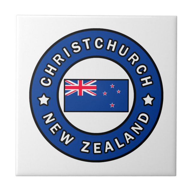 Christchurch Neuseeland Fliese (Vorderseite)