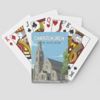 Christchurch Neuseeland Illustration Reise Kunst