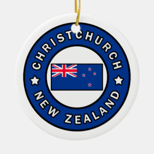 Christchurch Neuseeland Keramik Ornament