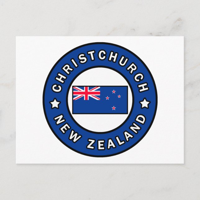 Christchurch Neuseeland Postkarte (Vorderseite)
