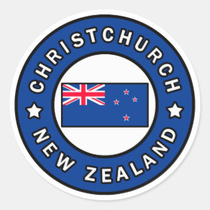 Christchurch Neuseeland Runder Aufkleber