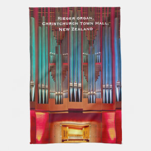 Christchurch-Orgel-Tee-Tuch mit Text Handtuch