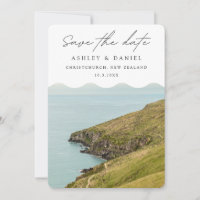 Christchurch Save the Date New Zealand Wedding