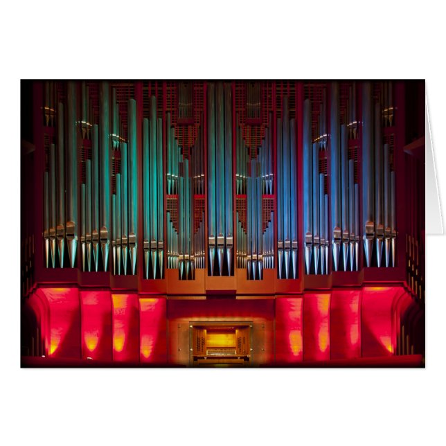 Christchurch Town Hall Orgel (Vorderseite (Horizontal))